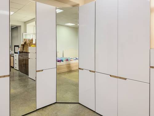 Шкаф угловой "ТРИО" Дуб сонома светлый Шкаф угловой "ТРИО" Дуб сонома светлый - Фабрика ЭКО