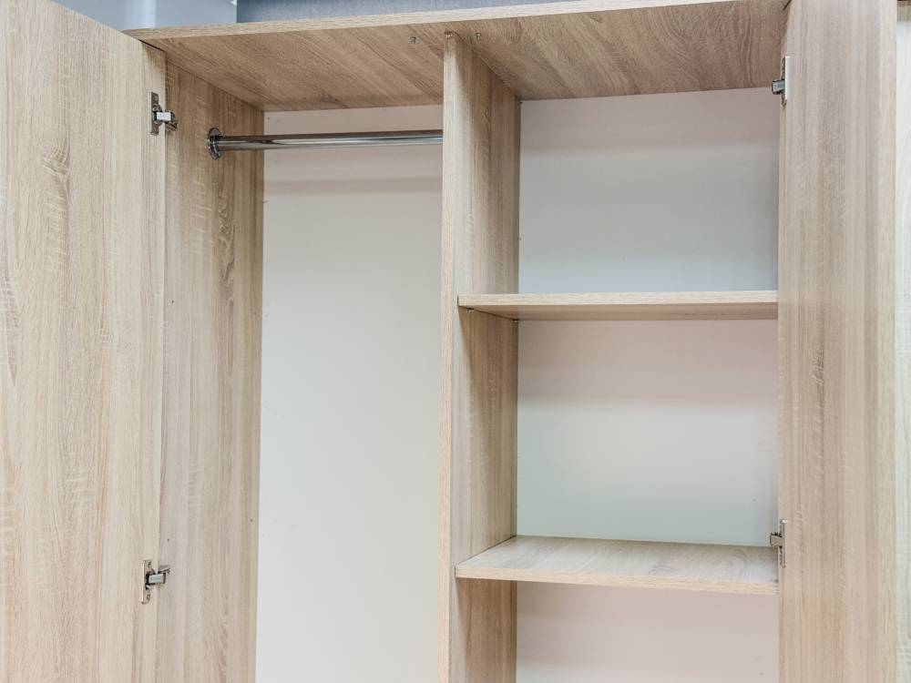 Шкаф комбинированный «Дуэт люкс» без зеркала в цвете Дуб Сонома купить в Перми