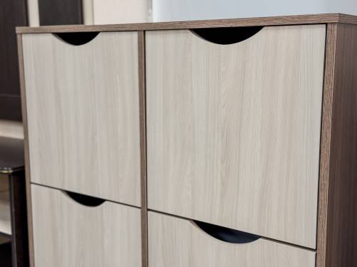 Обувница 900/4 в цвете Шимо темный/светлый Обувница 900/4 в цвете Шимо темный/светлый - Фабрика ЭКО