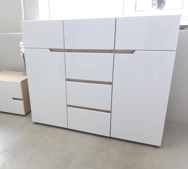 Белый комод 1200 "ТРИО" - Фабрика ЭКО