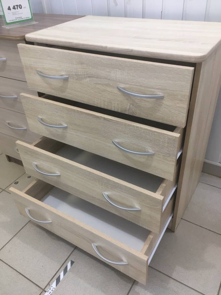 Комод 700 «Дуэт Люкс» с 4-ящиками в цвете Дуб Сонома купить в Перми