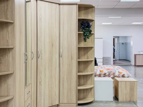 Полка угловая «Дуэт Люкс» в цвете Дуб Сонома Полка угловая «Дуэт Люкс» в цвете Дуб Сонома - Фабрика ЭКО