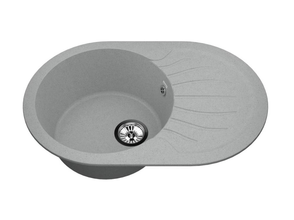 Мойка кухонная VIGRO 735х455 (серый)