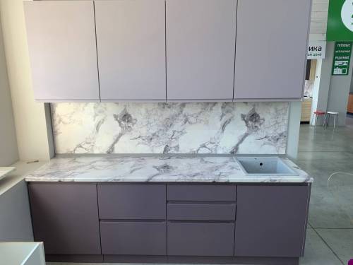 Кухня с интегрированными ручками - Фабрика ЭКО