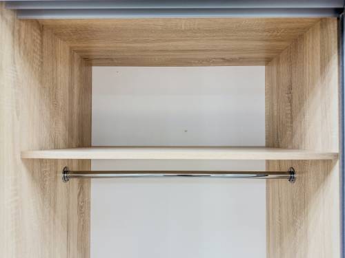 Шкаф-купе 2-х дверный 1600 с зеркалом в цвете Дуб сонома светлый Шкаф-купе 2-х дверный 1600 с зеркалом в цвете Дуб сонома светлый - Фабрика ЭКО