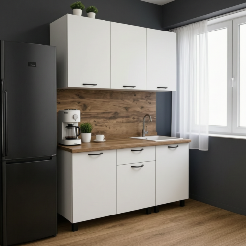 Кухня "Готовое решение" 1500 Белая - Фабрика ЭКО