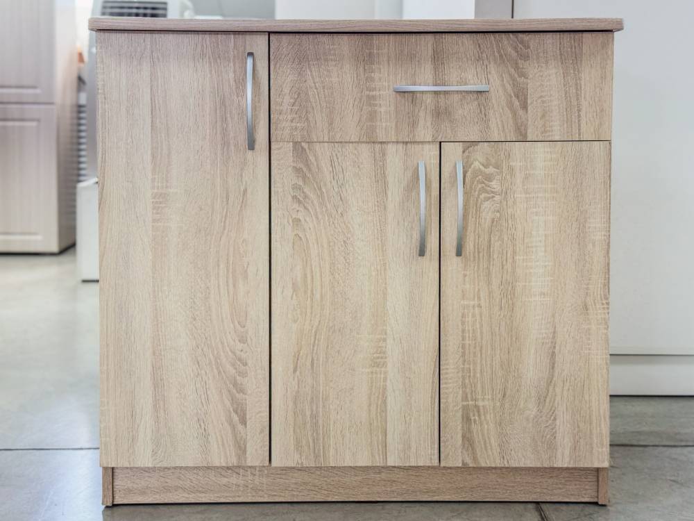 Комод трехстворчатый с одним ящиком София в цвете Дуб Сонома купить в Перми