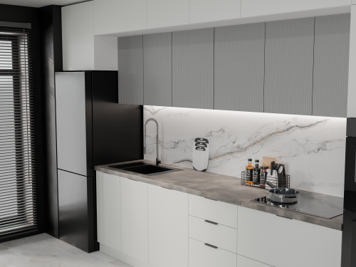 Кухня Минимализм Обсидиан - Фабрика ЭКО