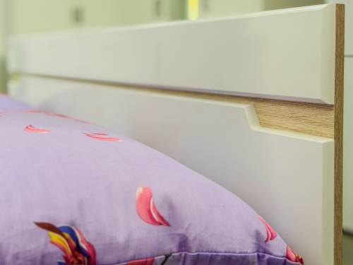 Белая кровать 1400 "ТРИО" Белая кровать 1400 "ТРИО" - Фабрика ЭКО